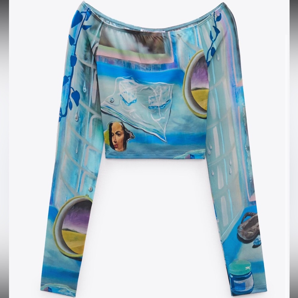 Zara Print top ‘Larissa de Jesús Negron’